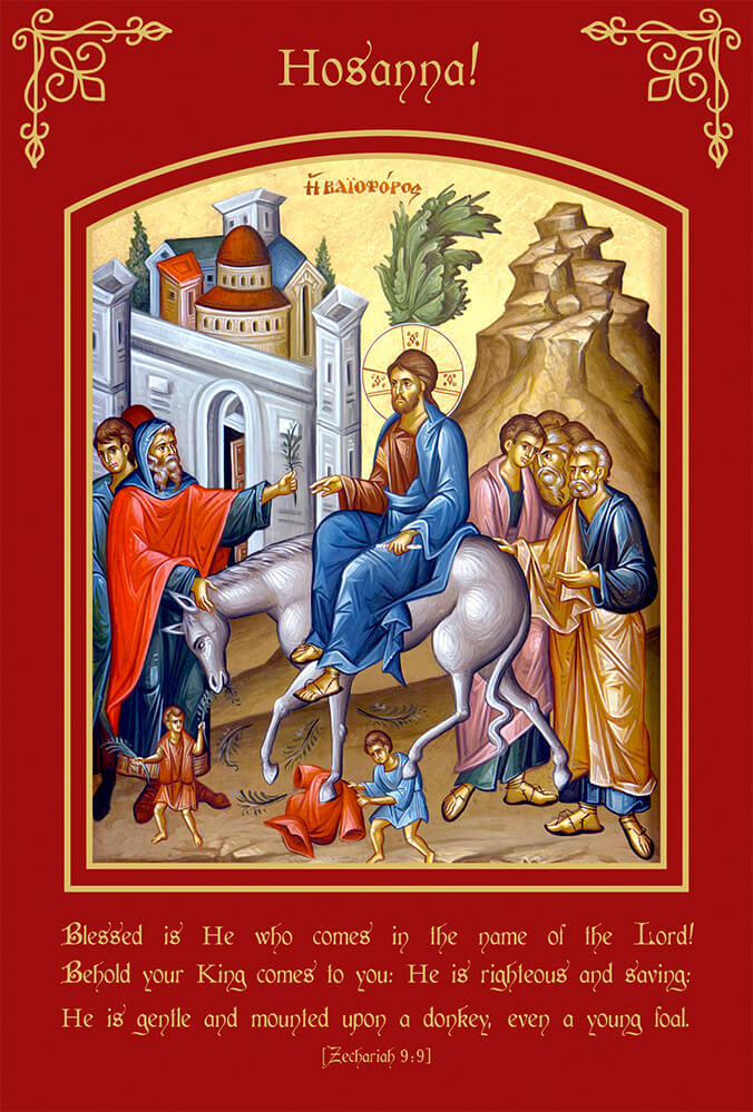 Community Cards - The Entry Into Jerusalem (Red) Triptych Cover