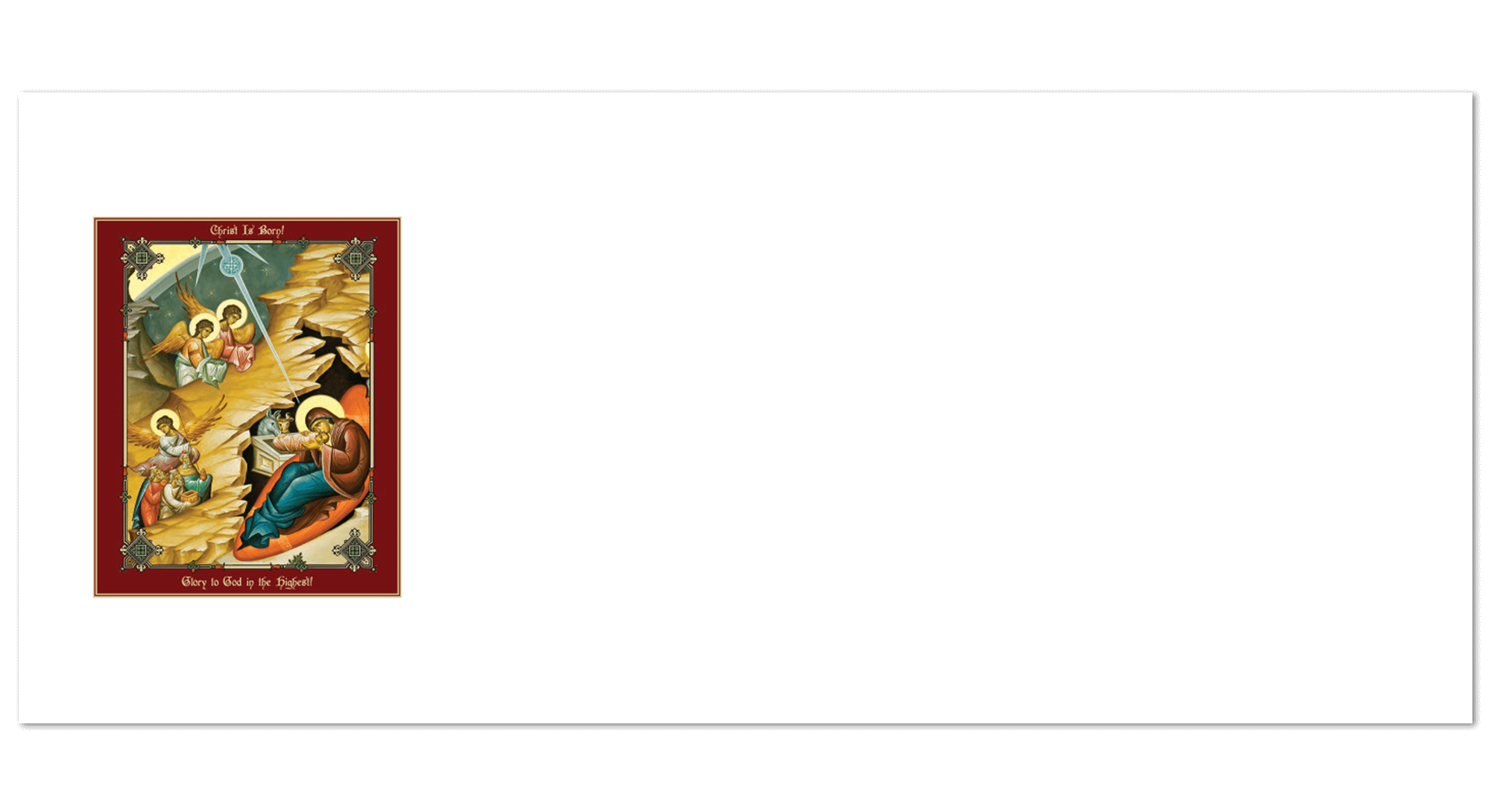 2025 Christmas #10 Envelope (Front)