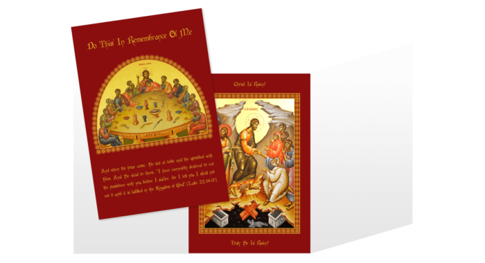 Community Cards - The Last Supper Easter Card (Triptych)