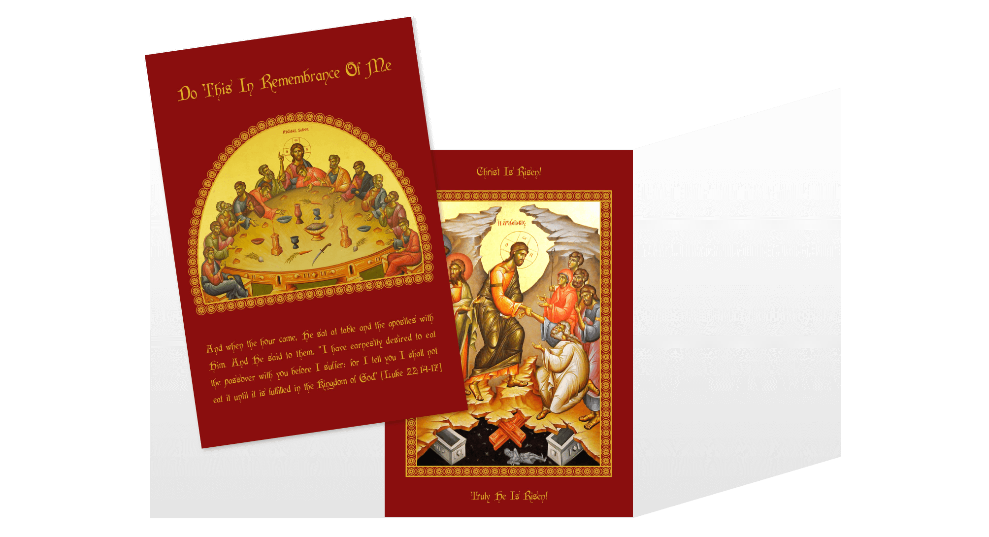 Community Cards - The Last Supper Easter Card (Triptych)